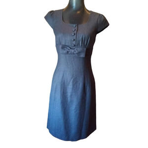 Ginkoo Black Wool Fitted Dress - 36 / 6